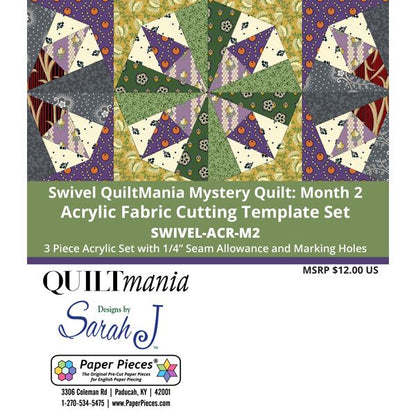 Swivel (Acrylic Templates) QuiltMania Mystery Quilt by Sarah J Maxwell