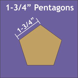 1-3/4" Pentagons