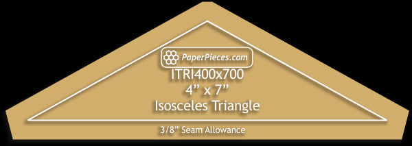 4" x 7" Isosceles Triangles