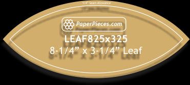 8-1/4" x 3-1/4" Leaf