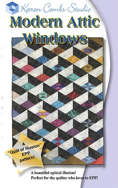 Modern Attic Windows Pattern by Karen Combs