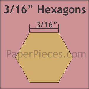 3/16" Hexagons