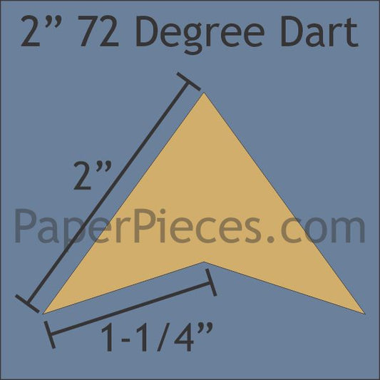 2" 72 Degree Dart