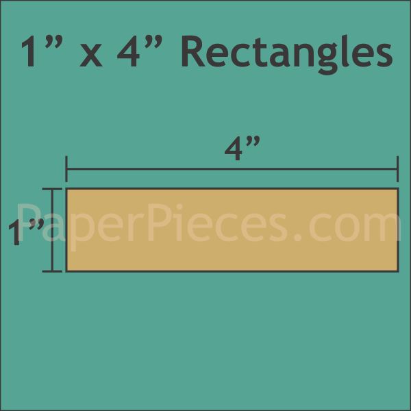 1" x 4" Rectangles