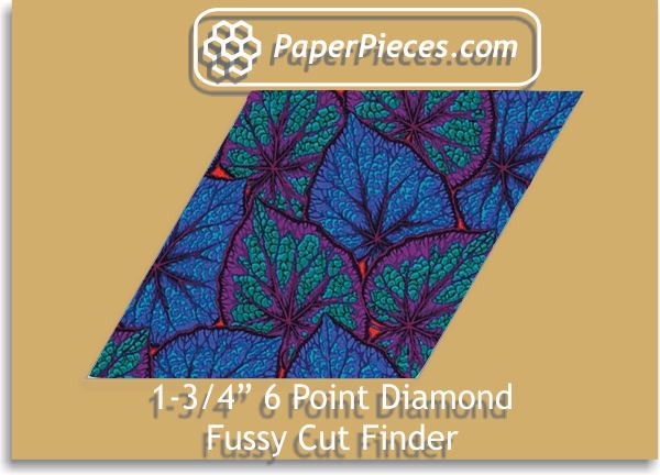 1-3/4" 6 Point Diamond Fussy Cut Finder