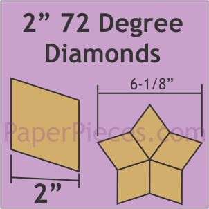 2" 72 Degree Diamonds