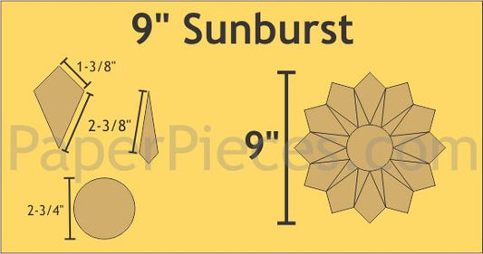 9" Sunburst