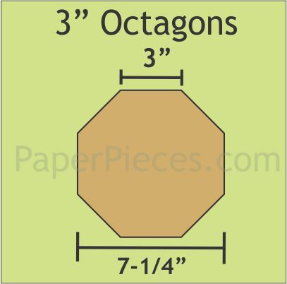 3" Octagons