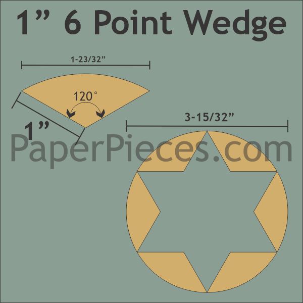 1" 6 Point Wedge