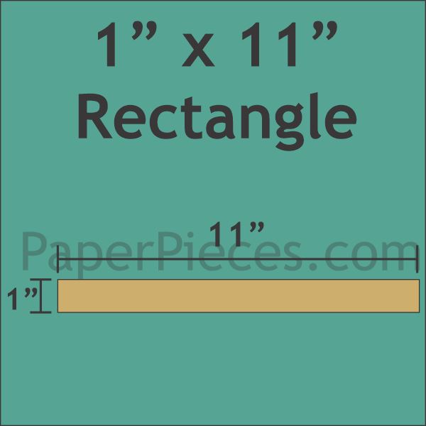 1" x 11" Rectangle