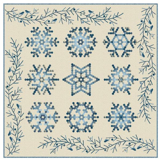Snowflake by Editya Sitar Laundry Basket Quilts