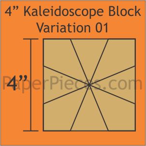 4" Kaleidoscope Variation 01