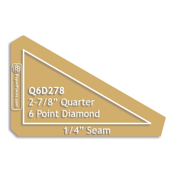 2-7/8" Quarter 60 Degree Diamond