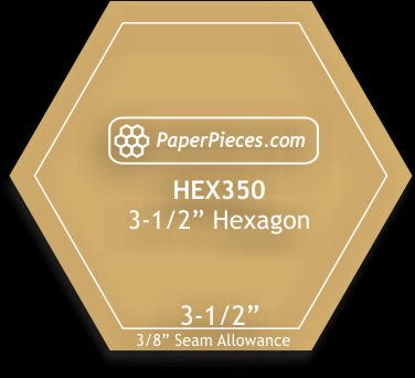 3-1/2" Hexagons
