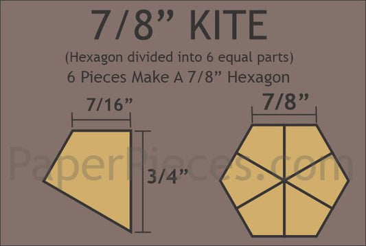 7/8" Hexagon Kite