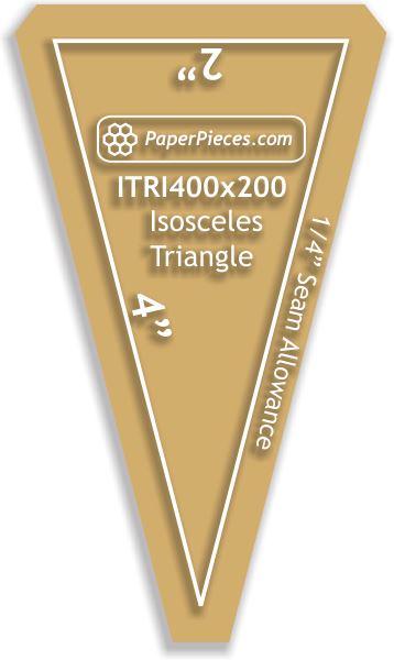 4" x 2" Isosceles Triangles