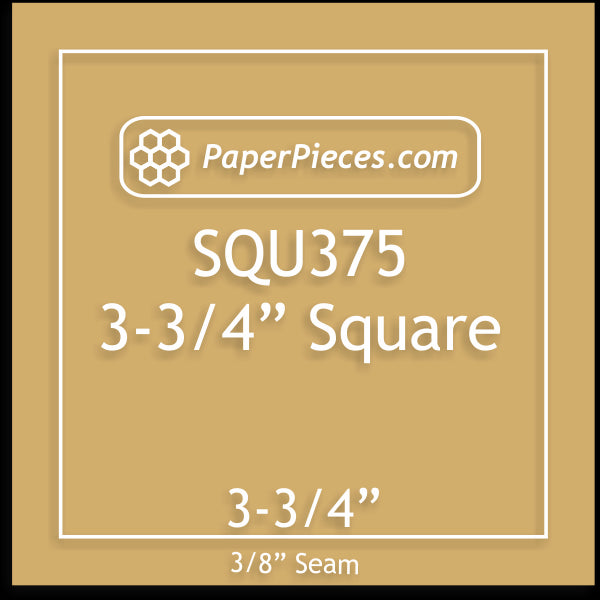 3-3/4" Squares