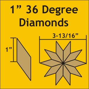 1" 36 Degree Diamonds
