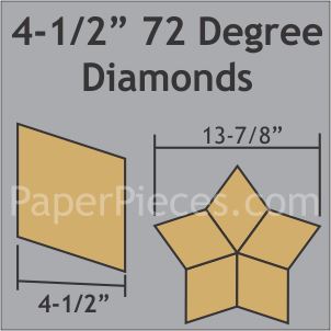 4-1/2" 72 Degree Diamonds