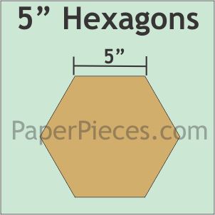 5" Hexagons