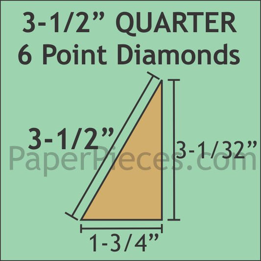 3-1/2" 6 Point Quarter Diamonds