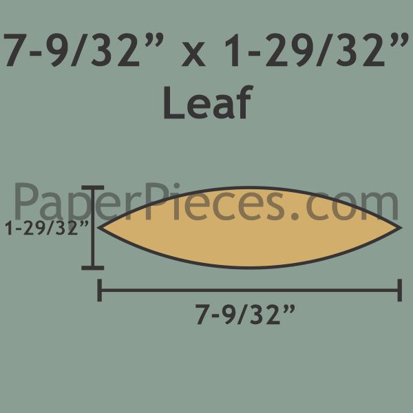 7-9/32" x 1-29/32" Leaf