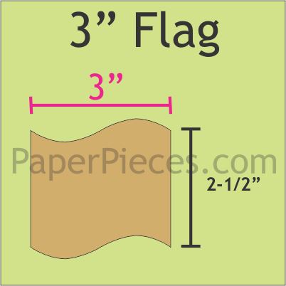 3" Flags