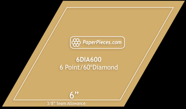 6" 6 Point Diamonds