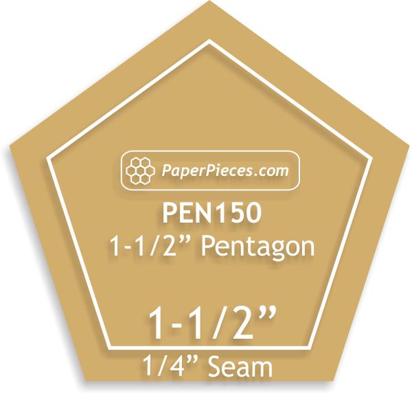 1-1/2" Pentagons