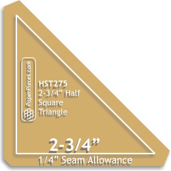 2-3/4" Half Square Triangles