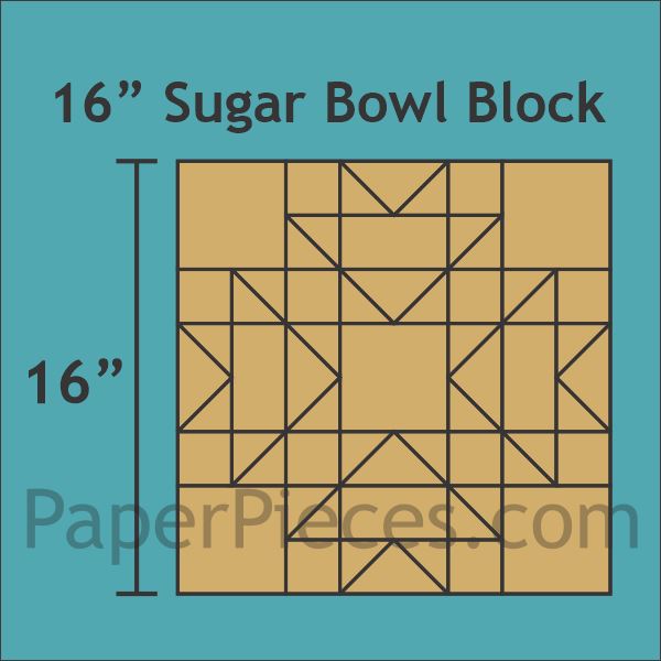 16" Sugar Bowl Block