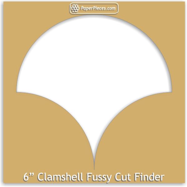 6" Clamshell Fussy Cut Finder