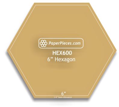 6 Inch Hexagon Template