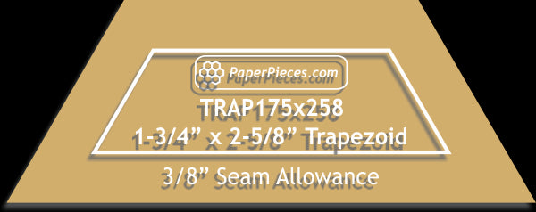 1-3/4" x 2-5/8" Trapezoid