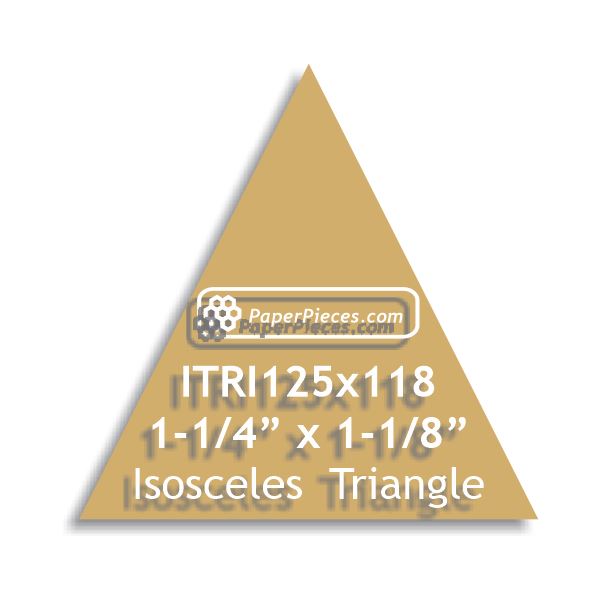 1-1/4" x 1-1/8" Isosceles Triangle