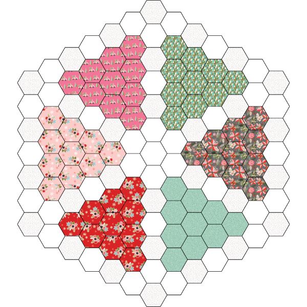 Hexagon Tree Skirt by Paper Pieces®