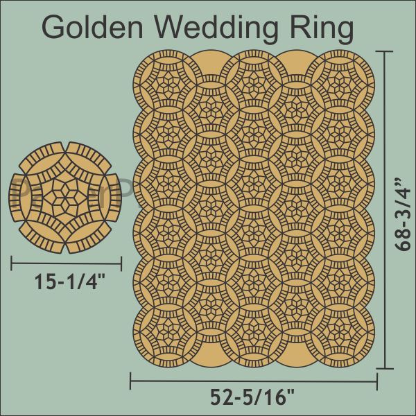 Golden Wedding Ring – Paper Pieces