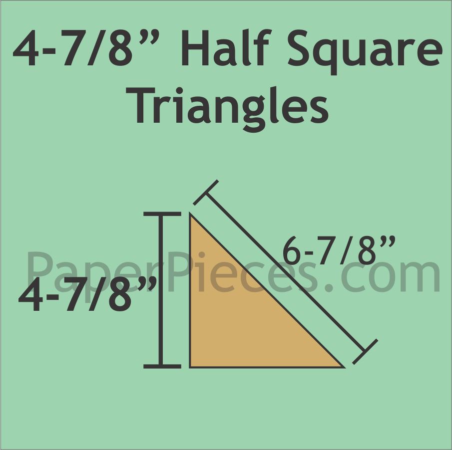 4-7/8" Half Square Triangles