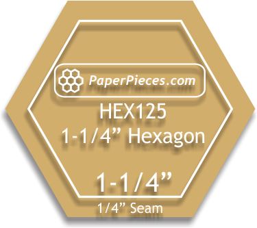 1-1/4" Hexagons