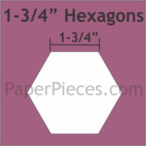 1-3/4" Hexagons