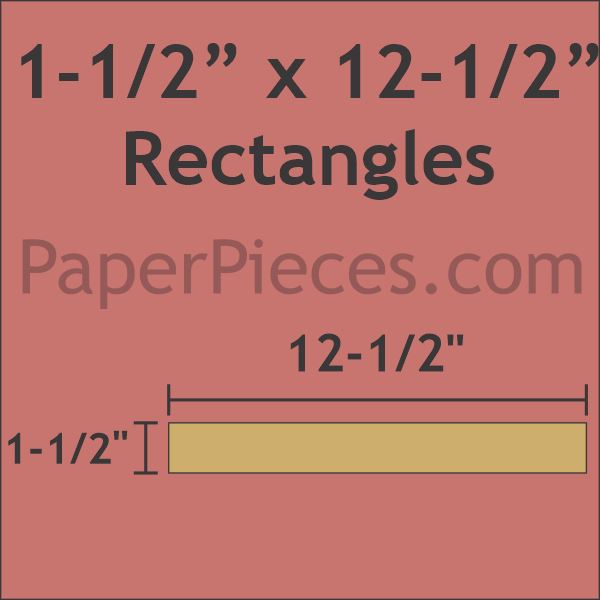 1-1/2" x 12-1/2" Rectangle