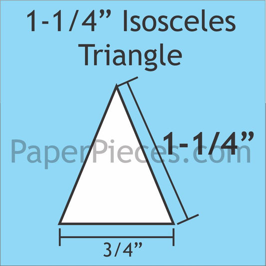 1-1/4" x 3/4" Isosceles Triangles