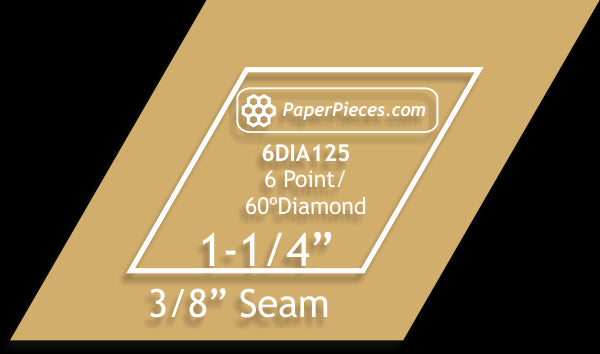 1-1/4" 6 Point Diamonds