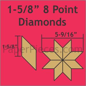 1-5/8" 8 Point Diamonds