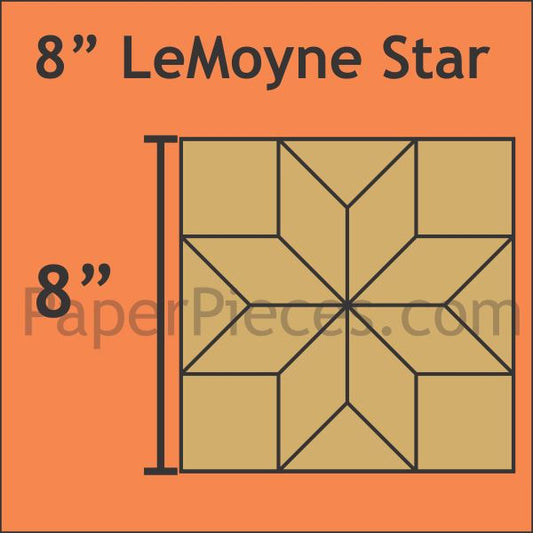 8" LeMoyne Star Block