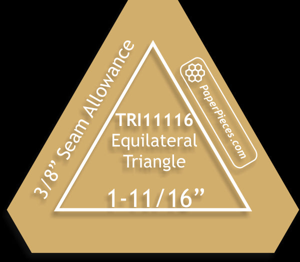 1-11/16" Equilateral Triangle