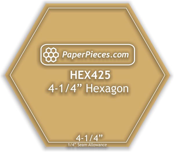 4-1/4" Hexagon