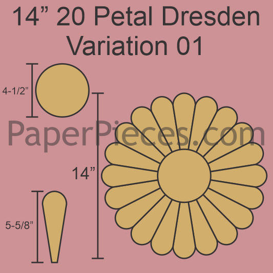 14" 20 Petal Dresden Variation 01