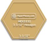 3-3/32" Hexagons