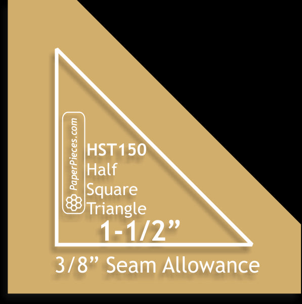 1-1/2" Half Square Triangles